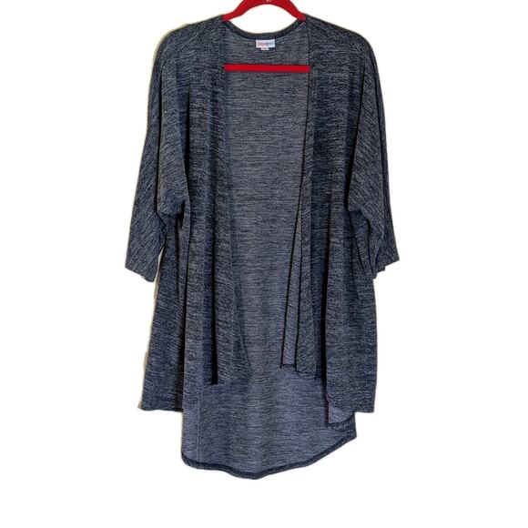 Lula Roe Women's Long Open Front Cardigan Heather Gray Long Sleeve Size M - Picture 1 of 6